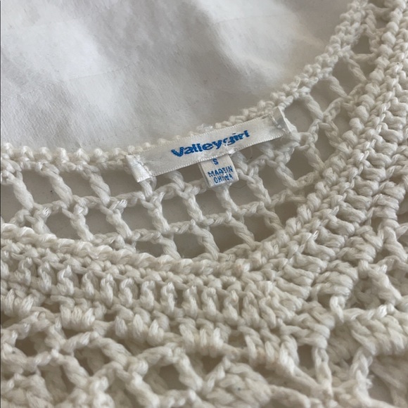 White Crochet Mini Dress - Picture 2 of 2